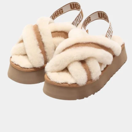 מגפי האג | UGG Disco Cross Sheepskin Slippers – Chestnut