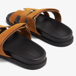 ⁦כפכף הרמס לגבר בצבע חום | Hermes sandal⁩ – תמונה ⁦2⁩